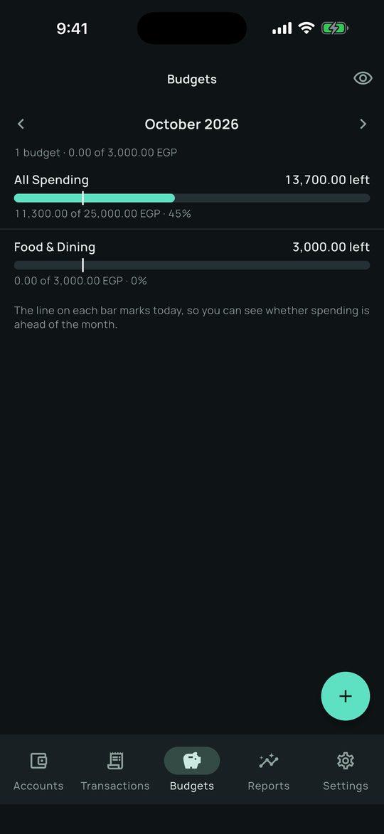 Plan the month, save for goals